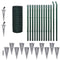 vidaXL - Euro - hek - 25x1 - m - staal - groen