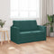 vidaXL - Vloerlits - 2-in-1 - Donkergroen - 124x204x61 - cm - Velvet