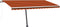 vidaXL - Luifel - vrijstaand - automatisch - 450x300 - cm - oranje - en - bruin