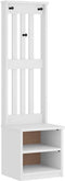 vidaXL - Halboom - SANDENS - wit - 45x40x159,5 - cm - massief - grenenhout