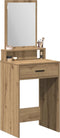 vidaXL - Kaptafel - met - Laden - in - Artisan - Eiken - - - 50x41x140 - cm