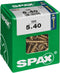 Schroefdoos SPAX Yellox Hout Platte kop 100 Onderdelen (5 x 40 mm)