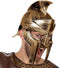 Romeinse soldaten carnaval verkleed helm met vizier - brons - voor heren - kunststof - geschiedenis