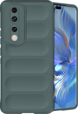 iMoshion Hoesje Geschikt voor Honor 90 Pro Hoesje Siliconen - iMoshion EasyGrip Backcover - Donkergroen