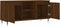 vidaXL - Tv-meubel - 104x35x50 - cm - bewerkt - hout - bruin - eikenkleur
