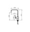 PYRAMIS ADDA faucet, beige granite