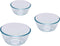 Pyrex Classic Prepware Mengkom - Borosilicaatglas - Set van 3 Stuks