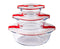 Pyrex - Cook & Heat Voedselcontainer Rond met Deksel 14 x 12cm - Glas - Transparant