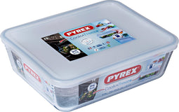 Pyrex Cooking & Storage All in One - Met Deksel - Borosilicaatglas - 25 x 20 cm - 2.6 l