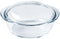 Pyrex - Essentials Ovenschaal Rond met Deksel 2,4 liter - Borosilicaatglas - Transparant -