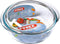 Pyrex - Essentials Ovenschaal Rond met Deksel 2,4 liter - Borosilicaatglas - Transparant -