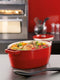 Pyrex Slowcook Braadpan Ovaal - Gietijzer - 5,8 liter - Rood
