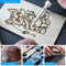 Pyrografie-soldeerboutset, 113-delig Pyrografie-ijzerset, 60 W, temperatuur instelbaar 200-450°C, brandijzer voor hout, leergravure, doe-het-zelf kunst, lassen, beeldhouwkunst, houtpyrografie