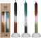 Pyromane - Dip Dye kaarsen - set van 3 stuks - kleuren : olijf, bruin, petrol