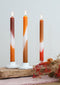 Pyromane - Dip Dye kaarsen - set van 3 stuks - orange, bruin