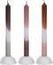 Pyromane - Dip Dye kaarsen - set van 3 stuks - roze, paars, olijf