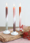 Pyromane - Dip Dye kaarsen - set van 3 stuks - roze, paars, olijf
