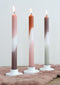 Pyromane - Dip Dye kaarsen - set van 3 stuks - roze, paars, olijf