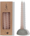 Pyromane Gedraaide kaars - Roze - Set van 4 stuks - 19cm