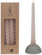 Pyromane Gedraaide kaars - Roze - Set van 4 stuks - 19cm