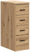 vidaXL - Garagekast - 30x51x85 - cm - massief - grenenhout - artisan - eikenkleurig