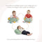 Sophie de giraf Cosy Play Speelkussen - Tummy time - Activiteitenkussen - Groen/Geel/Wit