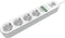 LDNIO USB Stekkerdoos - 4 USB poorten - 4 stopcontacten - Kabellengte 180cm - Wit
