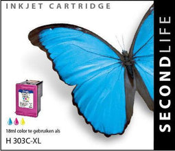 SecondLife inkt cartridge kleur voor HP type HP 303 XL