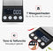 Kitchenwell digitale mini precisie keukenweegschaal - 0,01 tot 500 gram - 14,2 x 7,5 cm - zwart