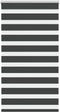 vidaXL - Zebra - rolgordijn - 85x150 - cm - stofbreedte - 80,9 - cm - zwart