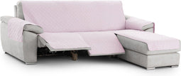 Hoes voor chaise longue met korte armleuning rechts Eysa MONTBLANC Roze 100 x 110 x 240 cm