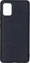 Hoesje Siliconen Geschikt voor Samsung Galaxy A51 - Carbon Softcase Backcover - Zwart