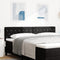 vidaXL - Hoofdbord - met - Kristallen - Knopen - Getuft - Zwart - 180 - cm - Velours
