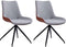 Feel Home - Eetkamerstoel - Tivoli - Cognac-licht grijs - 2 stuks