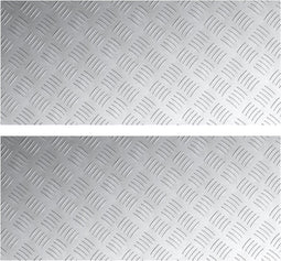 vidaXL - Aluminium - Ruitplaten - 2 - stuks - Antislip - 90x40 - cm