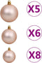 vidaXL - Kunstkerstboom - met - scharnieren - 150 - LED's - en - kerstballen - 150 - cm