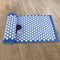 Confibel Acupressure Mat en Kussen - Spijkermat + Kussen Set + Triggerpoint Bal - Massage & Ontspanning - 65x40 cm - Blauw