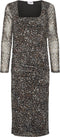 Noisy May NMISA - L/S MESH DRESS - Lange mouwen - Bruin