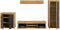 Furnilux Jam - Woonkamercombinatie - Grijs melamine Wotan eiken - 35x330x159cm