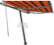 vidaXL - Luifel - vrijstaand - handmatig - uittrekbaar - 400x350 - cm - antraciet
