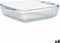 Ovenschaal Transparant Borosilicaatglas 21,5 x 6 x 25,2 cm (6 Stuks)