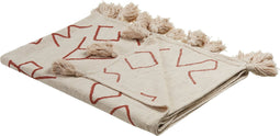 BHIWANI - Plaid - Beige - 130 x 180 cm - Katoen