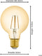 EGLO connect.z Smart LED Lamp - E27 - Dimbaar - 2200K - Ø 8 cm (1 stuk)