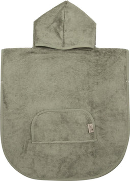 Timboo poncho Whisper Green - Bamboe - Extra zacht - Handdoek - 1/4 jaar - Mint groen