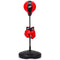 Coast Kinderboksset - Verstelbare Boksbalhouder 81–123,5 cm - Handschoenen en Pomp - Zwart/Rood