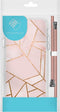 iMoshion Hoesje Geschikt voor iPhone Xr Hoesje Met Koord - iMoshion Design Hoesje met Koord - Goud / Roze / Pink Graphic