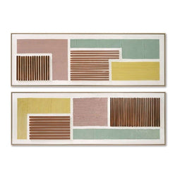 Schilderij Home ESPRIT Modern Stads 152 x 4,5 x 52 cm (2 Stuks)