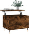 vidaXL - Salontafel - 60x44,5x45 - cm - bewerkt - hout - gerookt - eikenkleurig