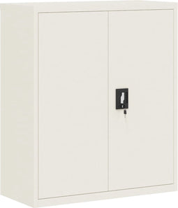 vidaXL - Archiefkast - 90x40x105 - cm - staal - wit