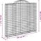 vidaXL - Schanskorven - 9 - st - gewelfd - 200x30x180/200 - cm - ijzer